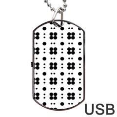 Polka Dot  Svg Dog Tag Usb Flash (two Sides) by 8989