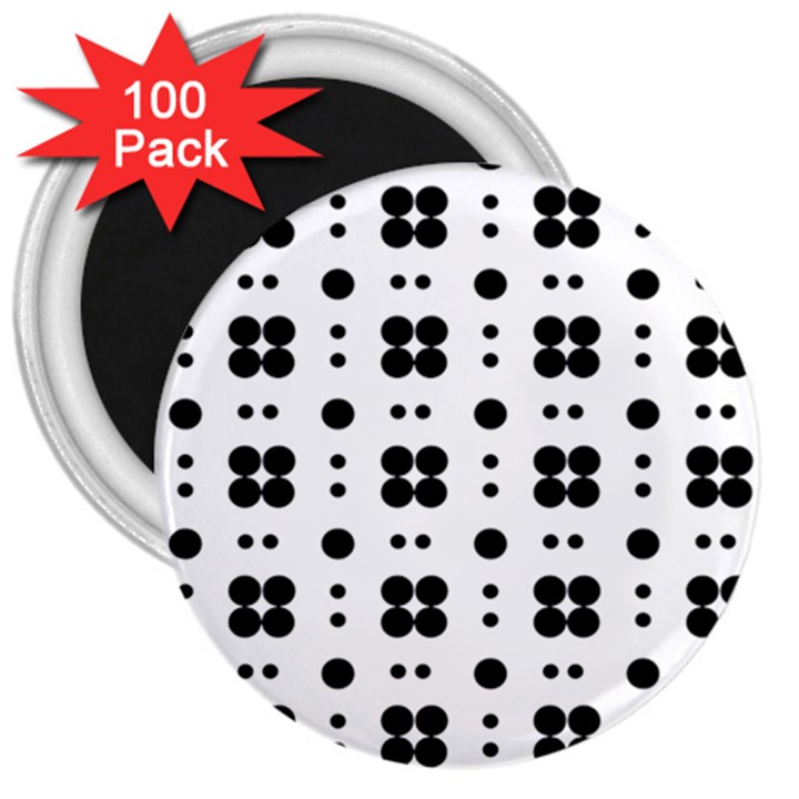 Polka Dot  Svg 3  Magnets (100 pack)