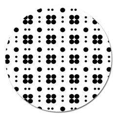 Polka Dot  Svg Magnet 5  (round) by 8989