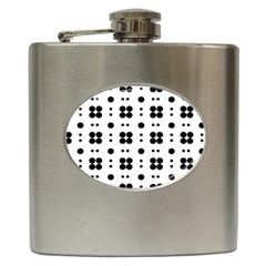 Polka Dot  Svg Hip Flask (6 Oz) by 8989