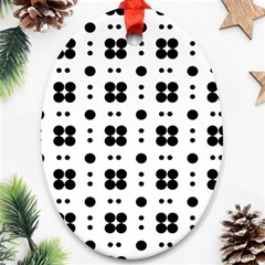 Polka Dot  Svg Oval Ornament (two Sides) by 8989