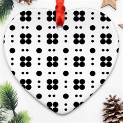 Polka Dot  Svg Ornament (heart) by 8989