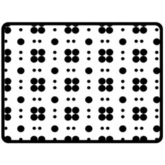 Polka Dot  Svg One Side Fleece Blanket (large) by 8989