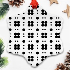 Polka Dot  Svg Ornament (snowflake) by 8989