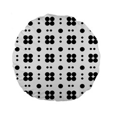 Polka Dot  Svg Standard 15  Premium Round Cushions by 8989