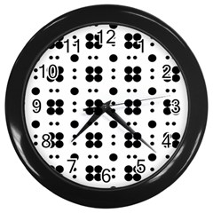 Polka Dot  Svg Wall Clock (black) by 8989