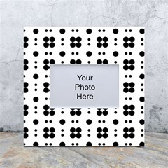 Polka Dot  Svg White Box Photo Frame 4  X 6 