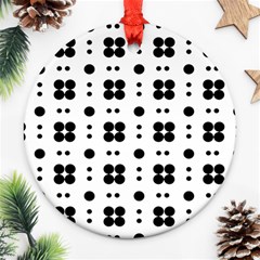 Polka Dot  Svg Ornament (round) by 8989