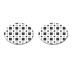 Polka Dot  Svg Cufflinks (oval)