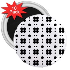 Polka Dot  Svg 3  Magnets (10 Pack)  by 8989