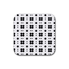 Polka Dot  Svg Rubber Coaster (square) by 8989