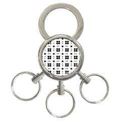 Polka Dot  Svg 3-ring Key Chain by 8989