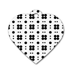 Polka Dot  Svg Dog Tag Heart (one Side) by 8989