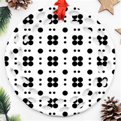 Polka Dot  Svg Ornament (round Filigree)