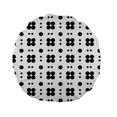 Polka Dot  Svg Standard 15  Premium Flano Round Cushions by 8989