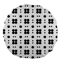 Polka Dot  Svg Large 18  Premium Flano Round Cushions by 8989