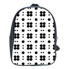 Polka Dot  Svg School Bag (xl) by 8989