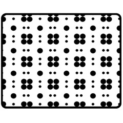 Polka Dot  Svg Fleece Blanket (medium) by 8989