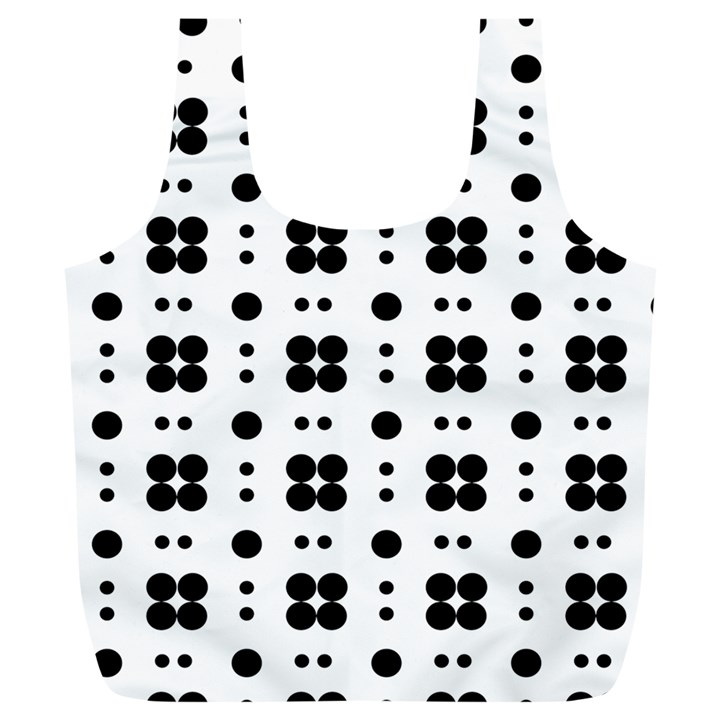 Polka Dot  Svg Full Print Recycle Bag (XL)