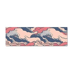 Waves Ocean Sea Water Pattern Rough Seas Sticker (bumper) by Ravend