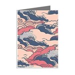 Waves Ocean Sea Water Pattern Rough Seas Mini Greeting Cards (Pkg of 8) Right