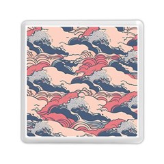 Waves Ocean Sea Water Pattern Rough Seas Memory Card Reader (square) by Ravend