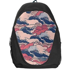 Waves Ocean Sea Water Pattern Rough Seas Backpack Bag