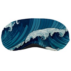 Waves Ocean Sea Pattern Water Tsunami Rough Seas Sleeping Mask by Ravend