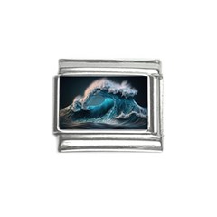 Tsunami Waves Ocean Sea Water Rough Seas Italian Charm (9mm) by Ravend