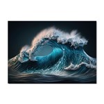 Tsunami Waves Ocean Sea Water Rough Seas Sticker A4 (10 pack) Front