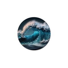 Tsunami Waves Ocean Sea Water Rough Seas Golf Ball Marker (10 Pack) by Ravend