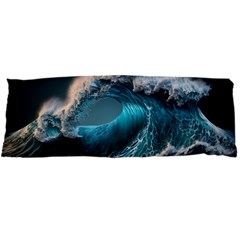 Tsunami Waves Ocean Sea Water Rough Seas Body Pillow Case Dakimakura (two Sides) by Ravend