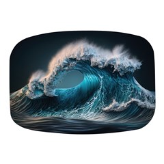 Tsunami Waves Ocean Sea Water Rough Seas Mini Square Pill Box by Ravend