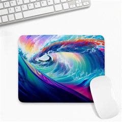 Waves Ocean Sea Tsunami Nautical Nature Water Small Mousepad by Ravend