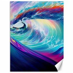 Waves Ocean Sea Tsunami Nautical Nature Water Canvas 36  X 48  by Ravend