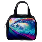 Waves Ocean Sea Tsunami Nautical Nature Water Classic Handbag (Two Sides) Back