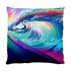 Waves Ocean Sea Tsunami Nautical Nature Water Standard Cushion Case (one Side) by Ravend