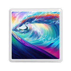 Waves Ocean Sea Tsunami Nautical Nature Water Memory Card Reader (square) by Ravend