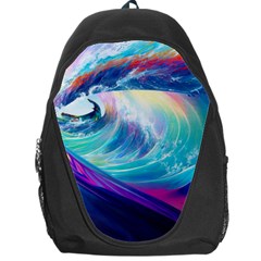 Waves Ocean Sea Tsunami Nautical Nature Water Backpack Bag