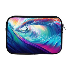 Waves Ocean Sea Tsunami Nautical Nature Water Apple Macbook Pro 17  Zipper Case by Ravend