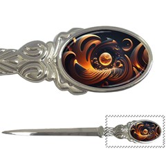 Ai Generated Swirl Space Design Fractal Light Abstract Letter Opener by Ravend