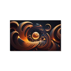 Ai Generated Swirl Space Design Fractal Light Abstract Sticker Rectangular (100 Pack) by Ravend