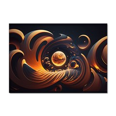 Ai Generated Swirl Space Design Fractal Light Abstract Sticker A4 (100 Pack) by Ravend