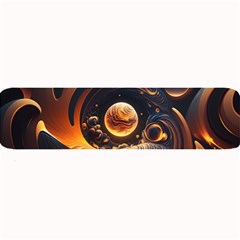 Ai Generated Swirl Space Design Fractal Light Abstract Large Bar Mat by Ravend