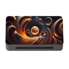 Ai Generated Swirl Space Design Fractal Light Abstract Memory Card Reader With Cf by Ravend