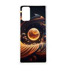 Ai Generated Swirl Space Design Fractal Light Abstract Samsung Galaxy Note 20 Tpu Uv Case