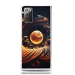 Ai Generated Swirl Space Design Fractal Light Abstract Samsung Galaxy Note 20 TPU UV Case Front