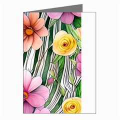 Beautiful Big Blooming Flowers Watercolor Greeting Cards (pkg Of 8) by GardenOfOphir