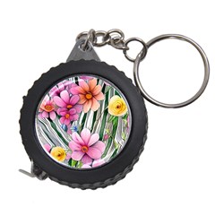 Beautiful Big Blooming Flowers Watercolor Measuring Tape by GardenOfOphir