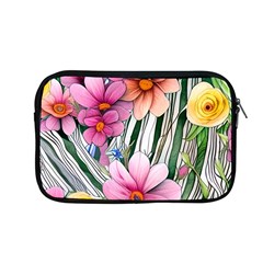 Beautiful Big Blooming Flowers Watercolor Apple Macbook Pro 13  Zipper Case by GardenOfOphir